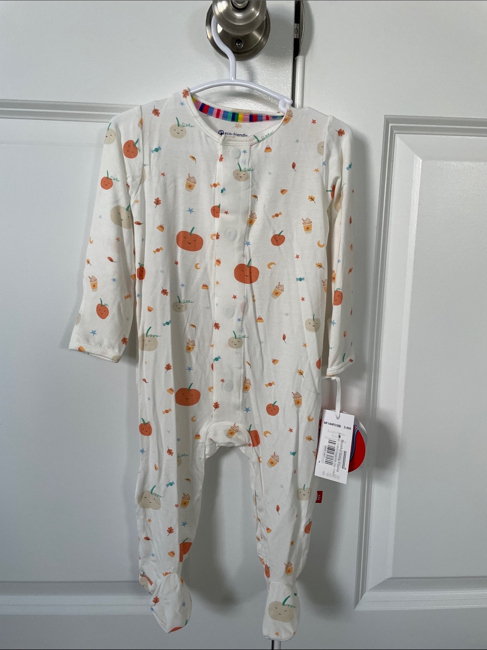Magnetic Me Bootiful Baby Halloween footie sleeper  size 3-6 months NEW NWT